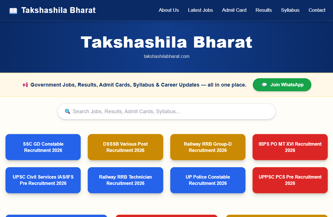 Takshashila Bharat project preview